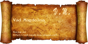 Vad Magdolna névjegykártya
