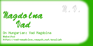 magdolna vad business card